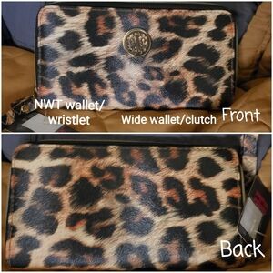 Leopard Print Wristlet Wallet
